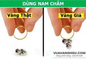 Việc phân biệt vàng thật và vàng giả